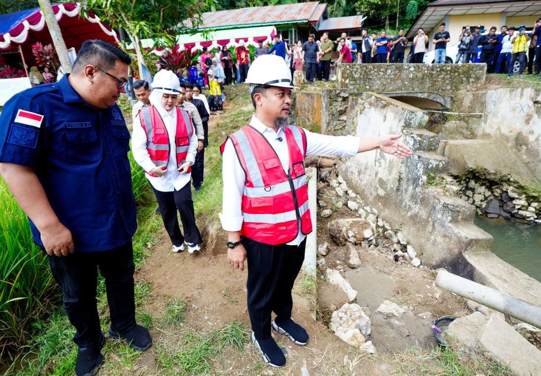 Gubernur Sulsel Ground Breaking Rehabilitasi DI Balombong Toraja Utara