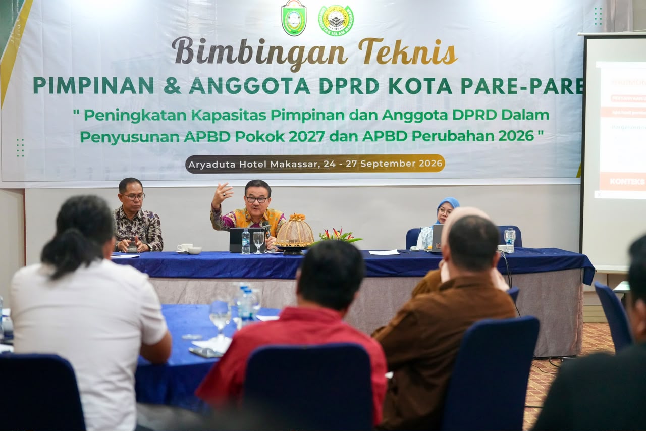 Sekda Jufri Rahman Tekankan Penguatan Kapasitas DPRD Parepare Hadapi APBD 2026 dan 2027